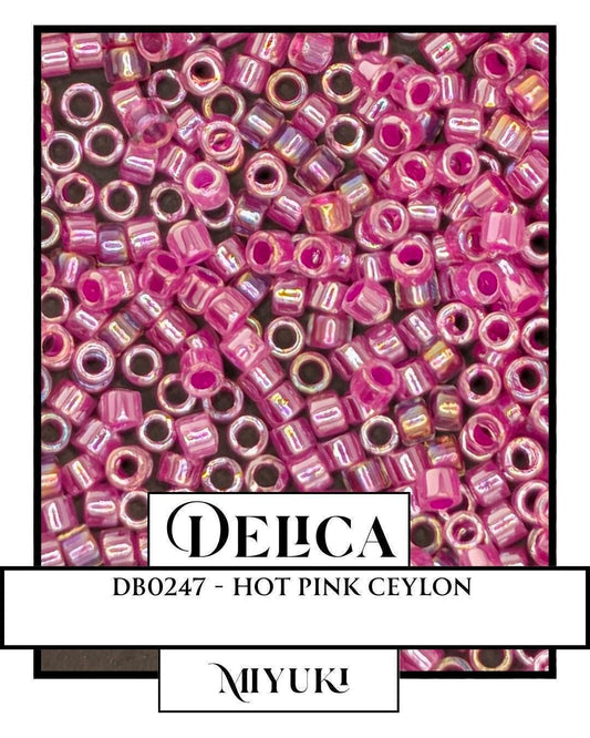 Miyuki Delica Beads - Size 11/0 Japanese Glass Seed Beads | 7g Resealable Mylar Bag