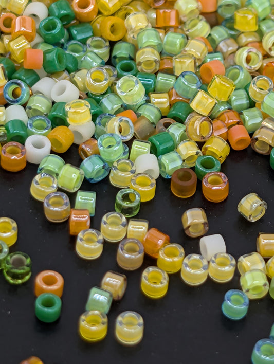 Miyuki Delica Beads - Exclusive Learise Mix Zest & Zucchini | 1400 Japanese Glass Beads