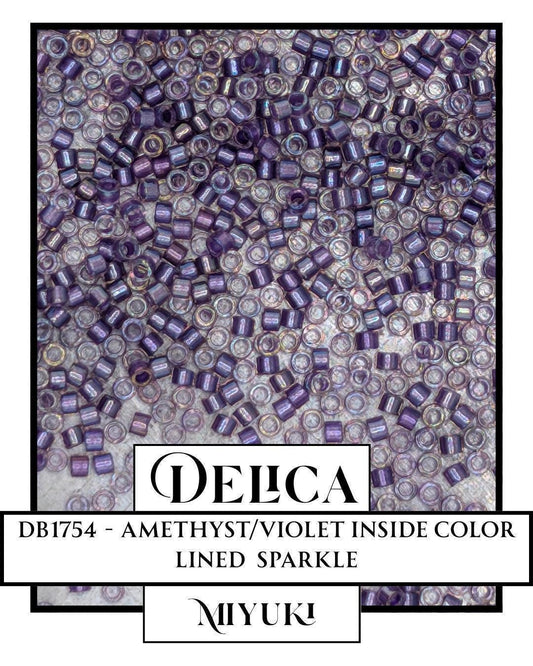 Miyuki Delica Beads - Amethyst 11/0 Japanese Glass Seed Beads | Premium Uniform Size