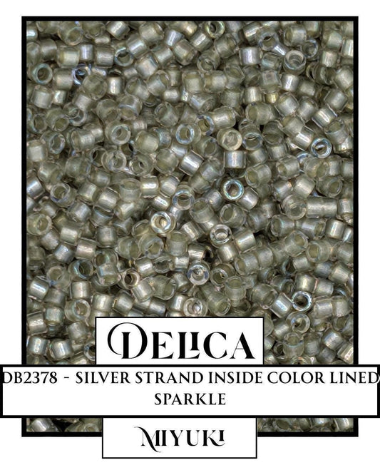 Miyuki Delica Beads - Silver Strand 11/0 Seed Beads | Premium Sparkle Strand