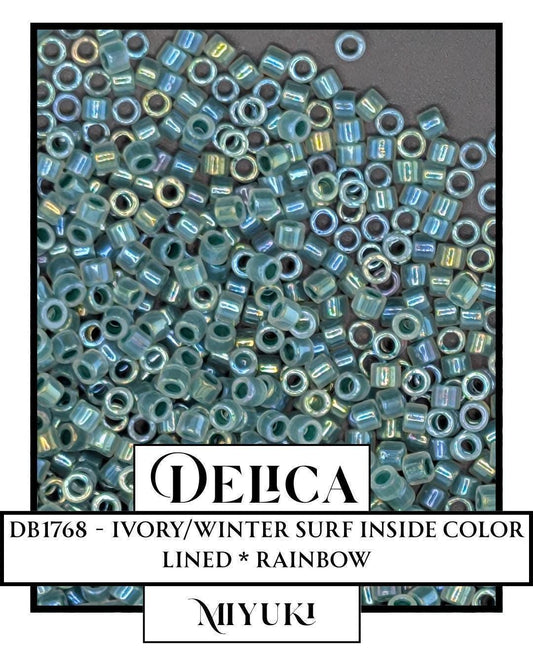 Miyuki Delica Beads | Ivory 11/0 Small Hole Glass Seed Beads in Resealable Bag