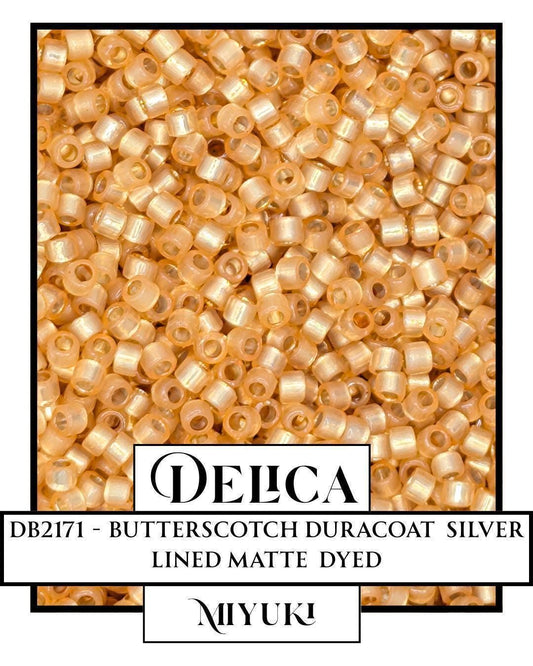 Miyuki Delica Beads – Butterscotch Size 11/0 Glass Seed Beads, 7g Resealable Bag