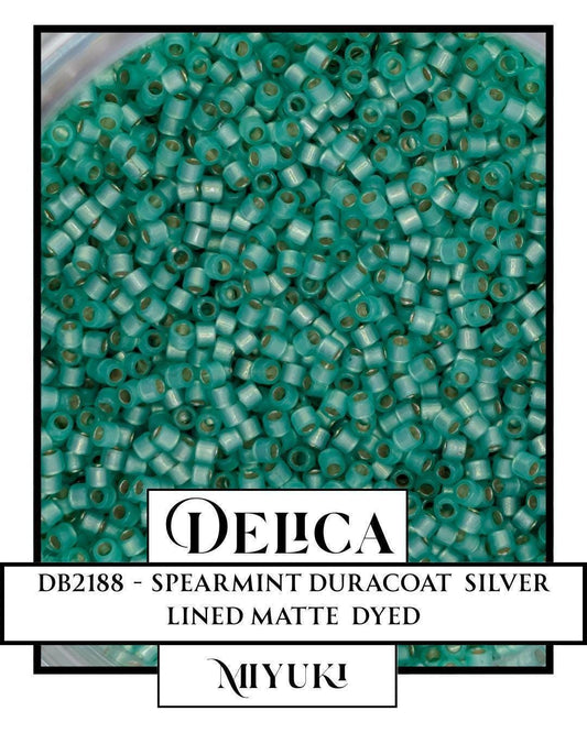 Miyuki Delica Beads - Spearmint 11/0 Japanese Seed Beads | High Quality Mylar Bag