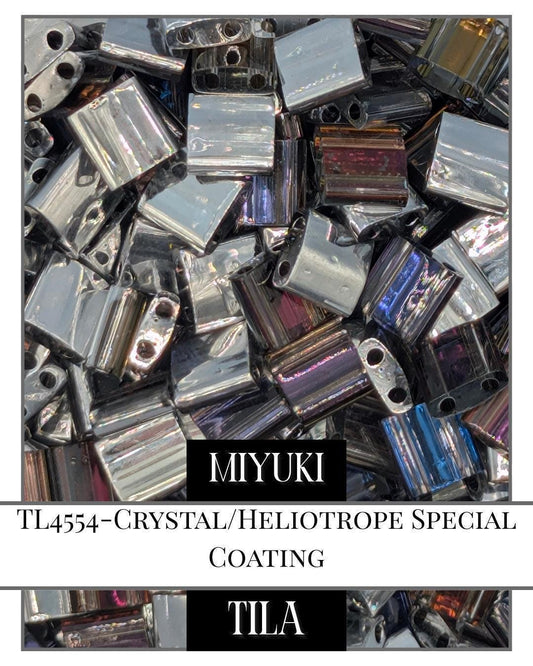 Miyuki Tila Beads – Crystal Heliotrope 7.5g Bead Package for Jewelry Making