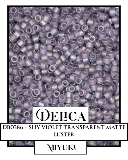 Miyuki Delica Beads - Size 11/0 Japanese Glass Seed Beads | 7g Shy Violet T/MA/L