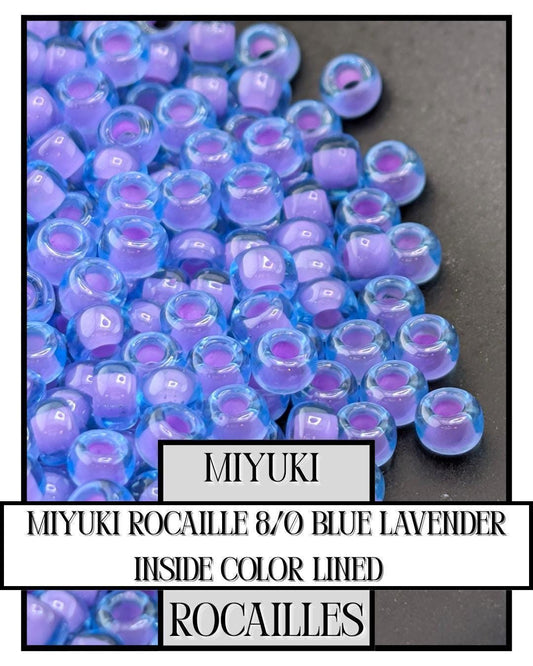 Miyuki Rocaille Beads - Blue Lavender Glass Seed Beads for Jewelry Making