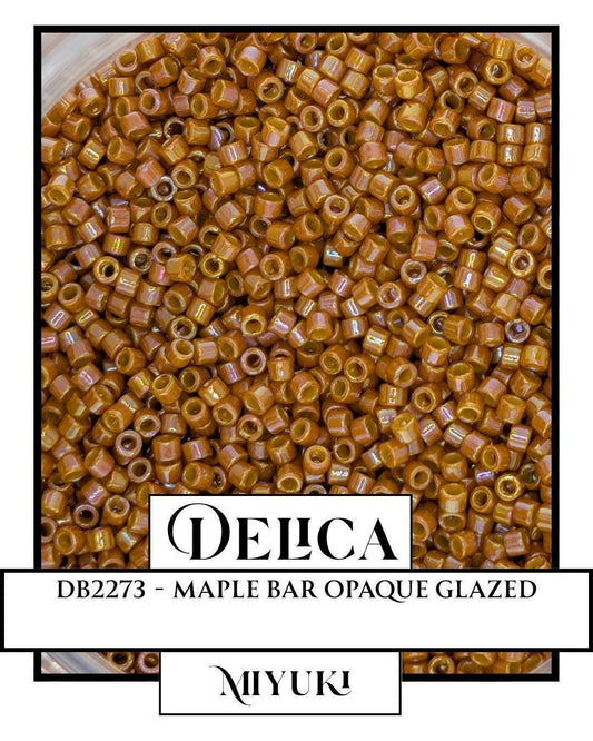Miyuki Delica Beads – High Quality 11/0 Uniform Seed Beads in Maple Bar Opaque