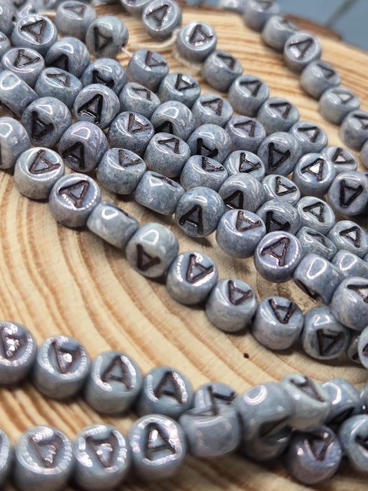 Vintage Czech Beads – 8mm Coin Shaped Glass Beads | Premium Strand