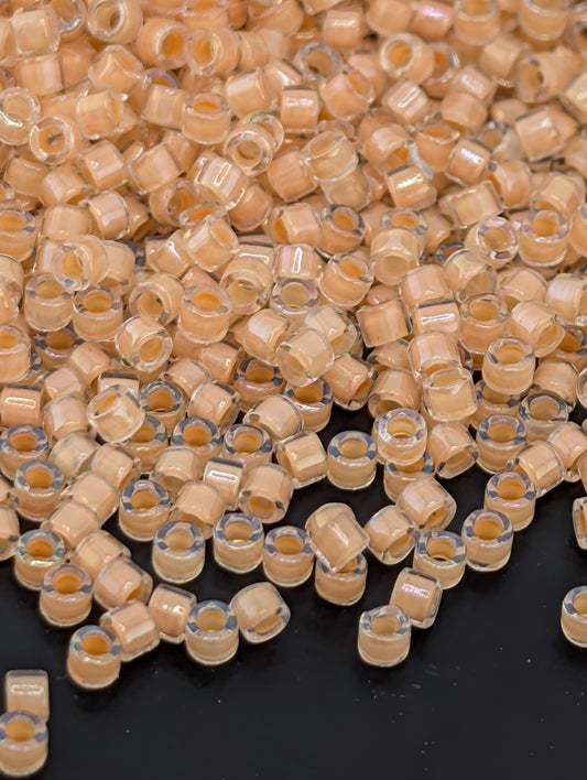 Miyuki Delica Beads – Premium Japanese Seed Beads | Crystal Light Peach ICL Tubes