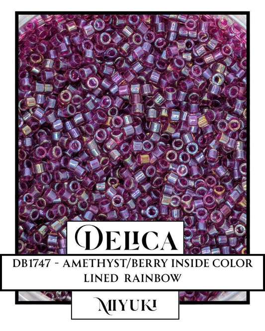 Miyuki Delica Beads 11/0 Amethyst Berry ICL - High Quality Japanese Glass Seed Beads