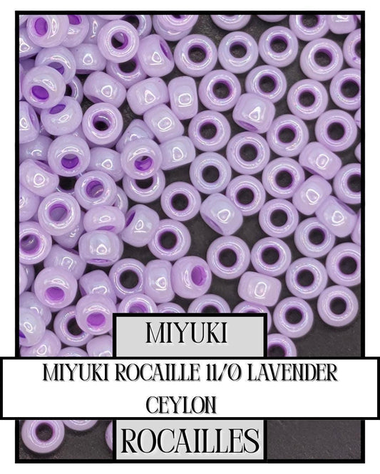 Miyuki Rocailles Beads Lavender 11/0 | Matte Finish Seed Beads for Beading Projects
