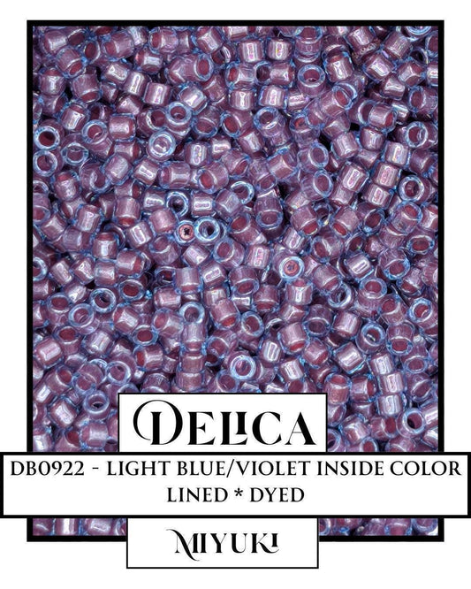 Miyuki Delica Beads - Japanese Glass Seed Beads Size 11/0 Light Blue Violet