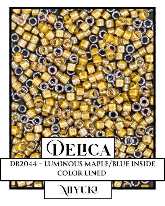 Miyuki Delica Beads - Luminous Maple Blue ICL 11/0 Japanese Seed Beads 7g