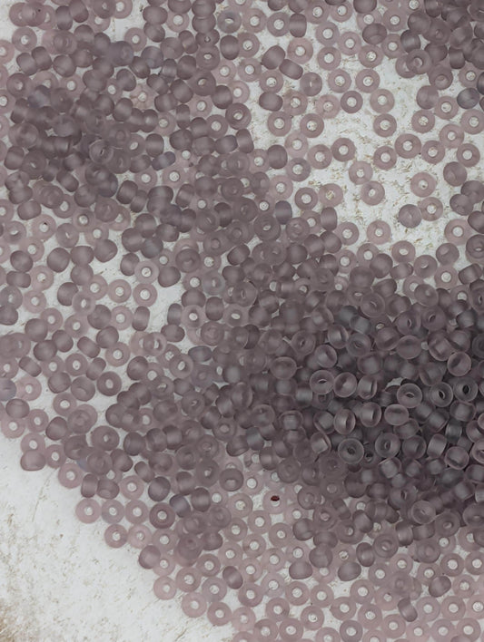 Translucent Matte Light Amethyst | Preciosa Ornela Seed Beads | Size 11/0 | 15g Pkg ~630 pcs