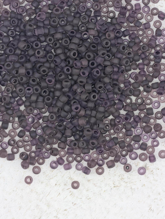 Translucent Matte Amethyst | Preciosa Ornela Seed Beads | Size 11/0 | 15g Pkg ~630 pcs